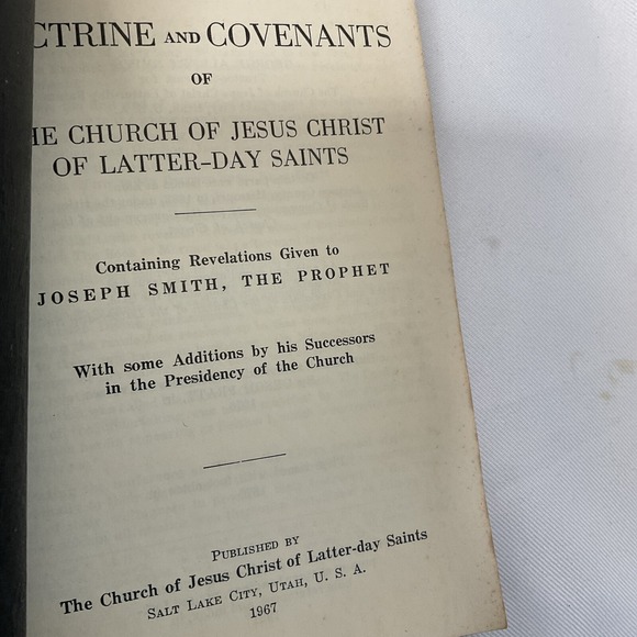 Church Of‎ Jesus Christ Of Latter Day Saints Prayer Books Pearl Of Great Price - Picture 9 of 14